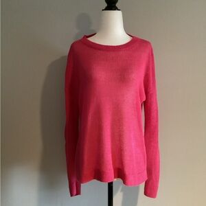 Eileen Fisher Organic Linen Mesh Sweater, Size XS